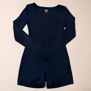PacSun Navy Long Sleeve Bodysuit